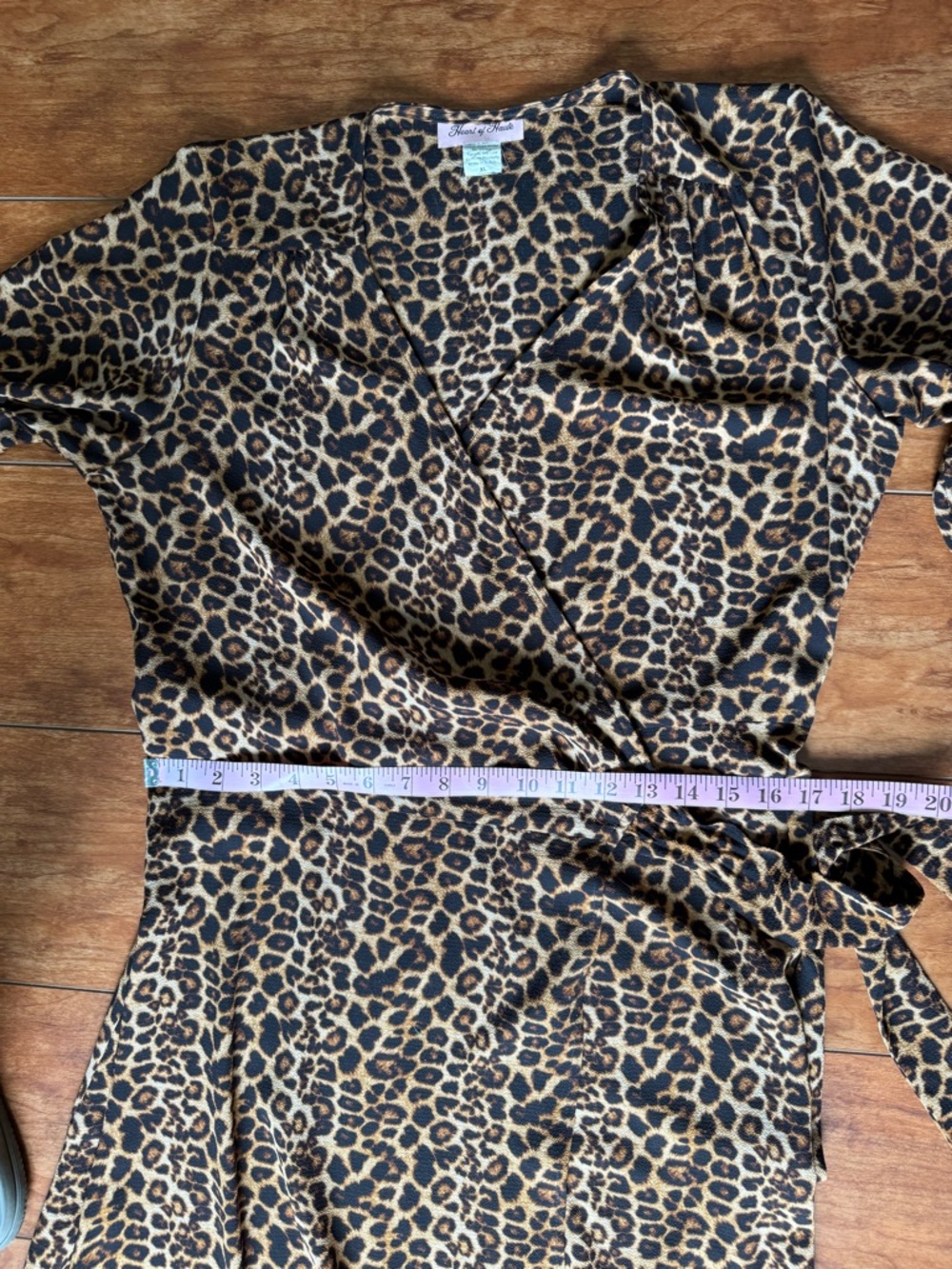 Leopard 🐆 Heart Of Haute Leopard Print Wrap Maxi Dress - Picture 15 of 16